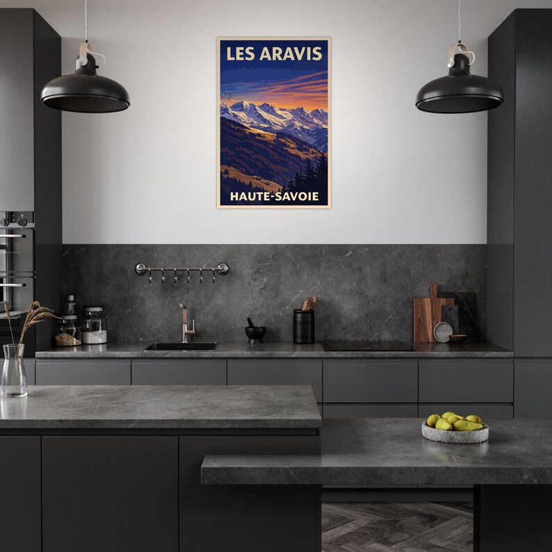Affiche Les Aravis, Haute-Savoie, vue 3