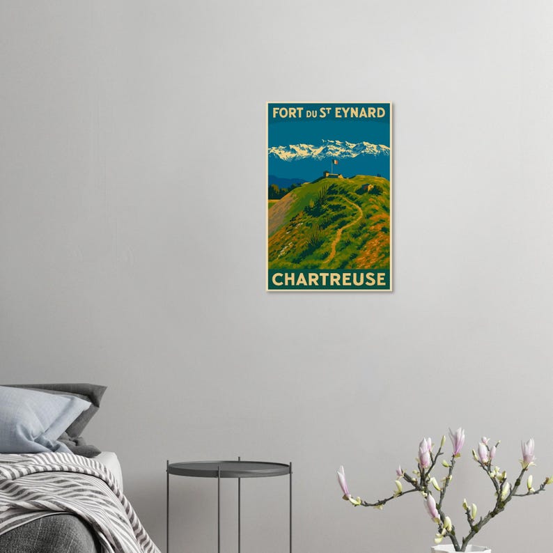 Affiche Le fort du Saint-Eynard, vue 2
