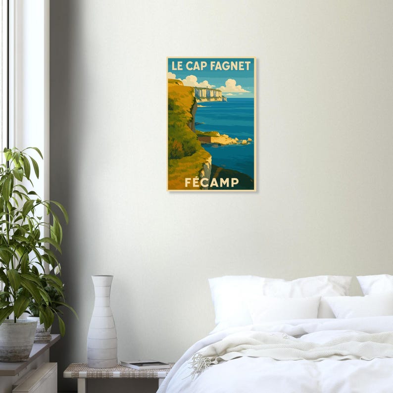 Affiche Le cap Fagnet, Fécamp, vue 5