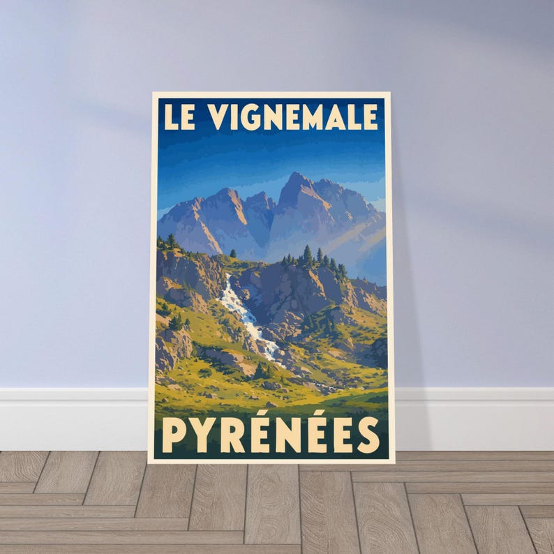 Affiche vintage Le Vignemale