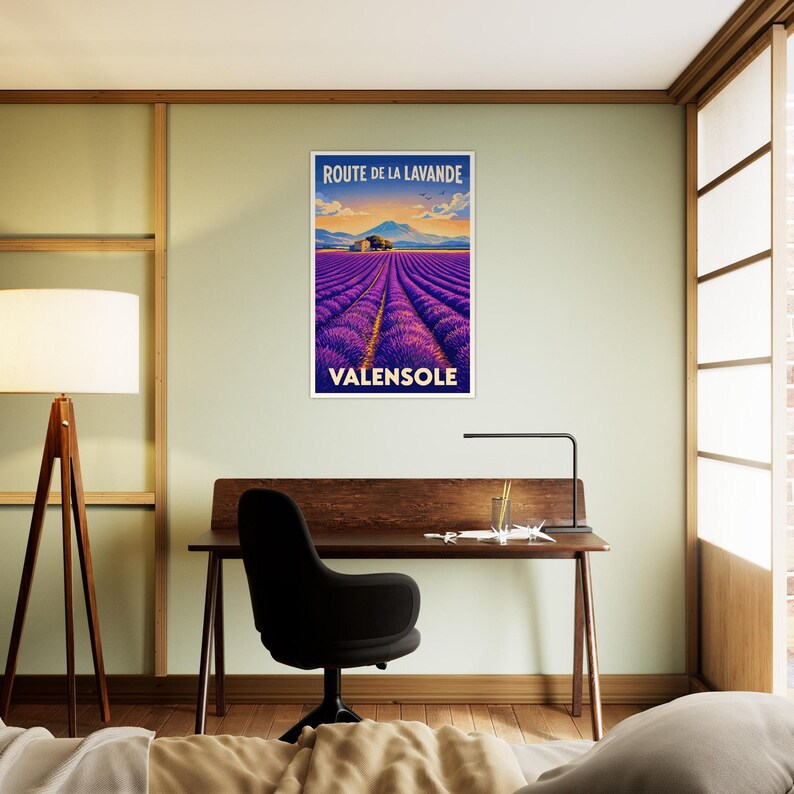 Affiche La route de la lavande, Valensole, vue 4