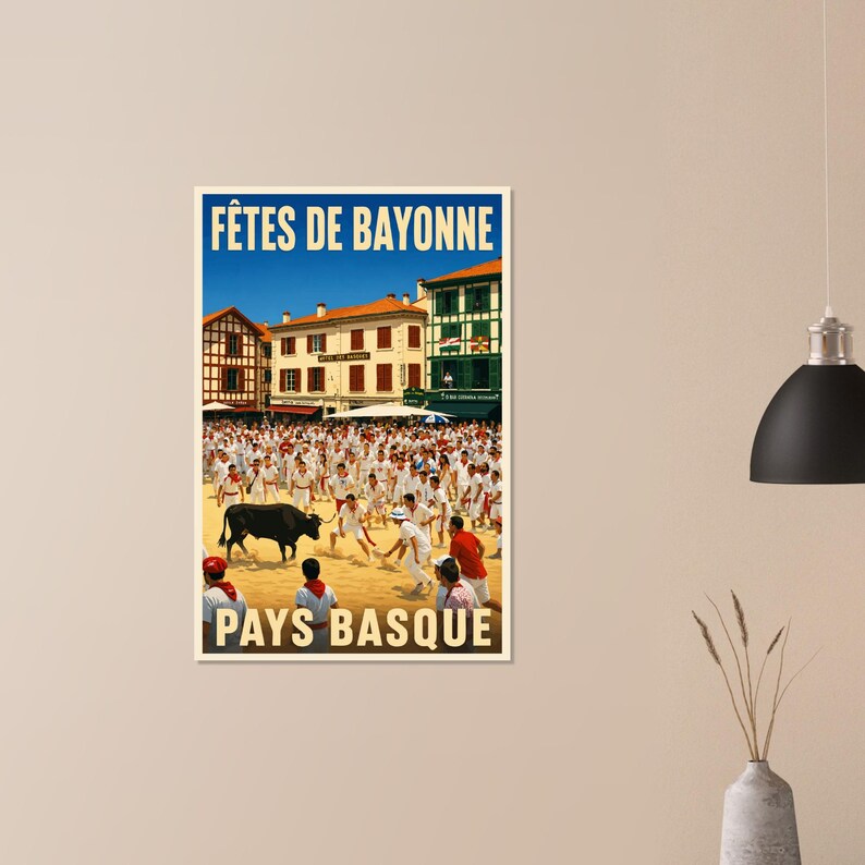 Affiche Les fêtes de Bayonne, vue 2