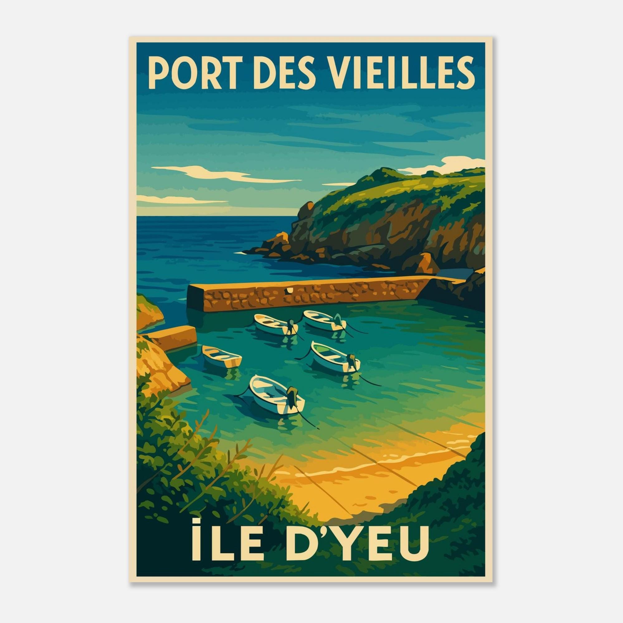 Affiche festive Holly Jolly – Décoration murale géométrique colorée