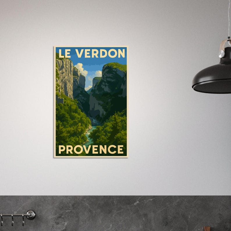 Affiche Les gorges du Verdon, vue 2
