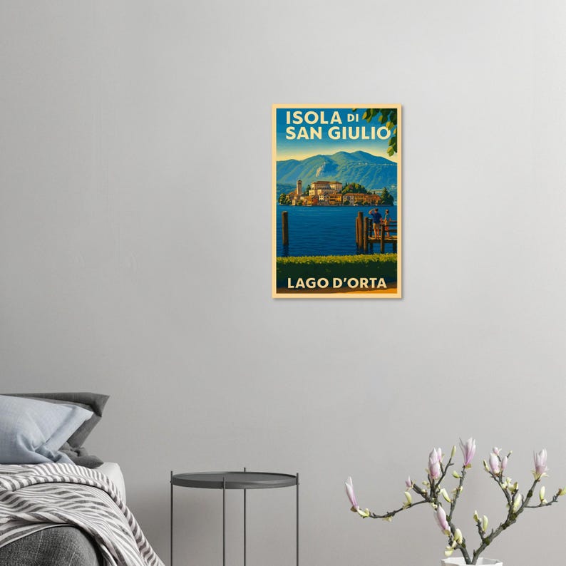 Affiche Isola di San Giulio, lac d'Orta, vue 5