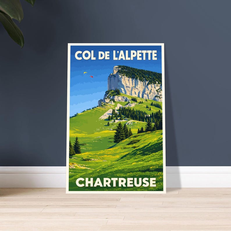 Affiche Le col de l'Alpette, vue 4