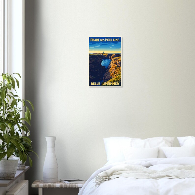 Affiche Le phare des Poulains, vue 2