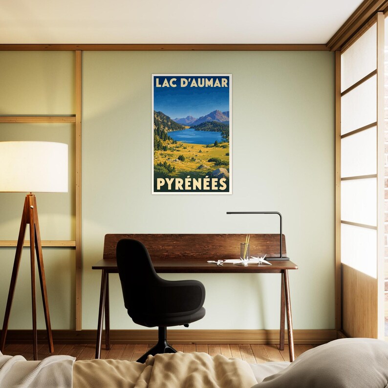 Affiche Le lac d'Aumar, vue 4