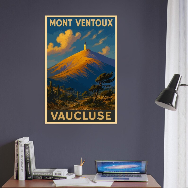 Affiche Le mont Ventoux, vue 2