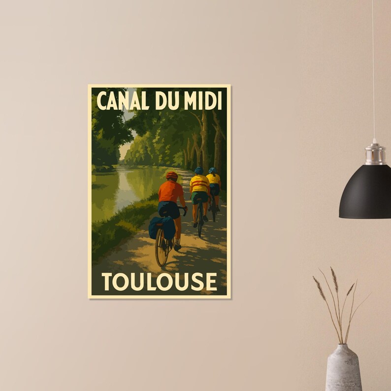 Affiche Le canal du Midi, vue 2