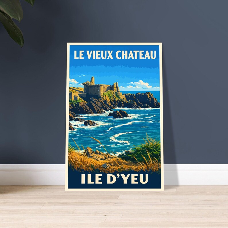 Affiche Le Vieux Château, Île d'Yeu, vue 4