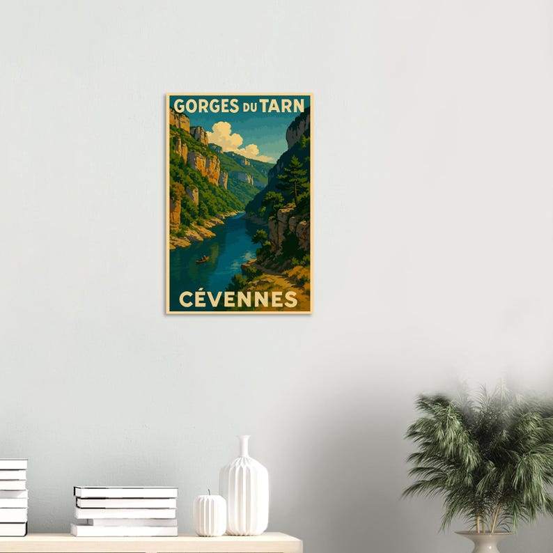 Affiche Les gorges du Tarn, vue 2