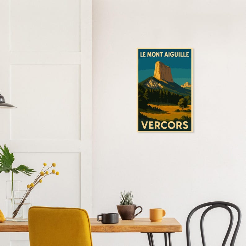 Affiche Escalade au Mont Aiguille, vue 3