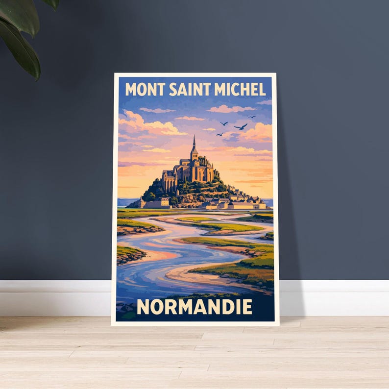 Affiche Le Mont-Saint-Michel, vue 5