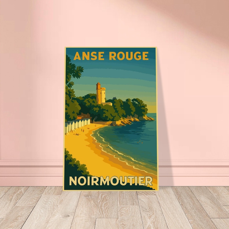 Affiche vintage L'Anse Rouge, Noirmoutier