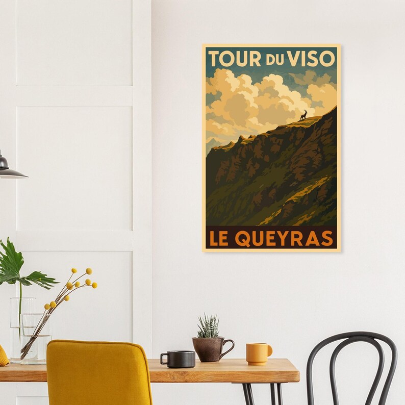 Affiche Le Tour du Viso et le bouquetin, vue 2