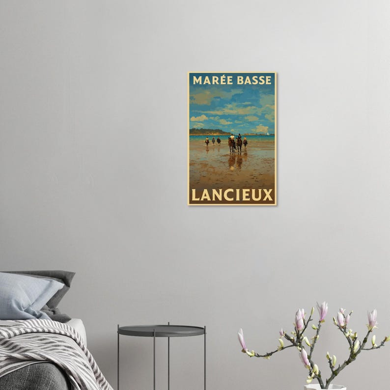 Affiche Lancieux, bord de mer, vue 2