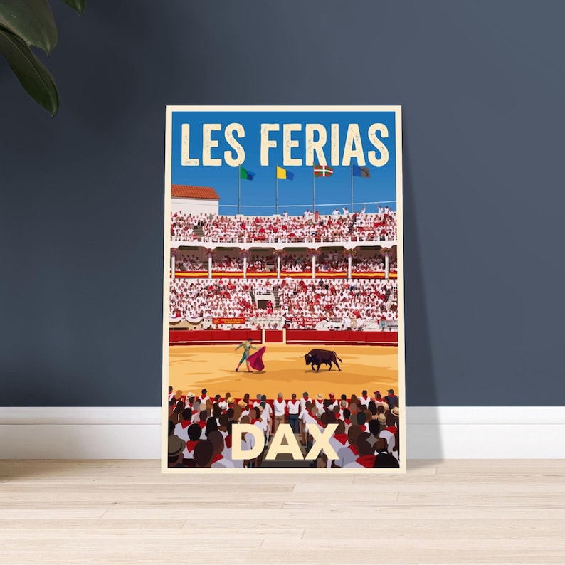 Affiche vintage La féria de Dax