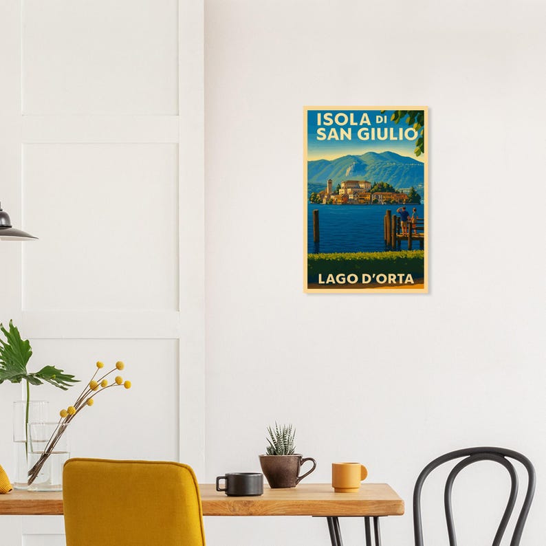 Affiche Isola di San Giulio, lac d'Orta, vue 4