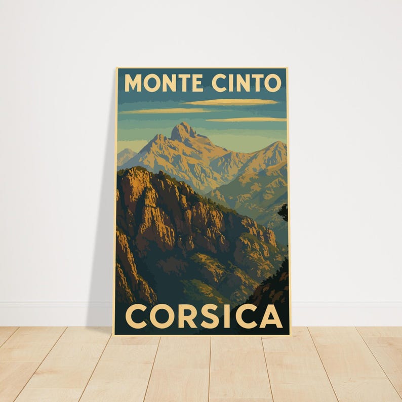 Affiche vintage Le Monte Cinto