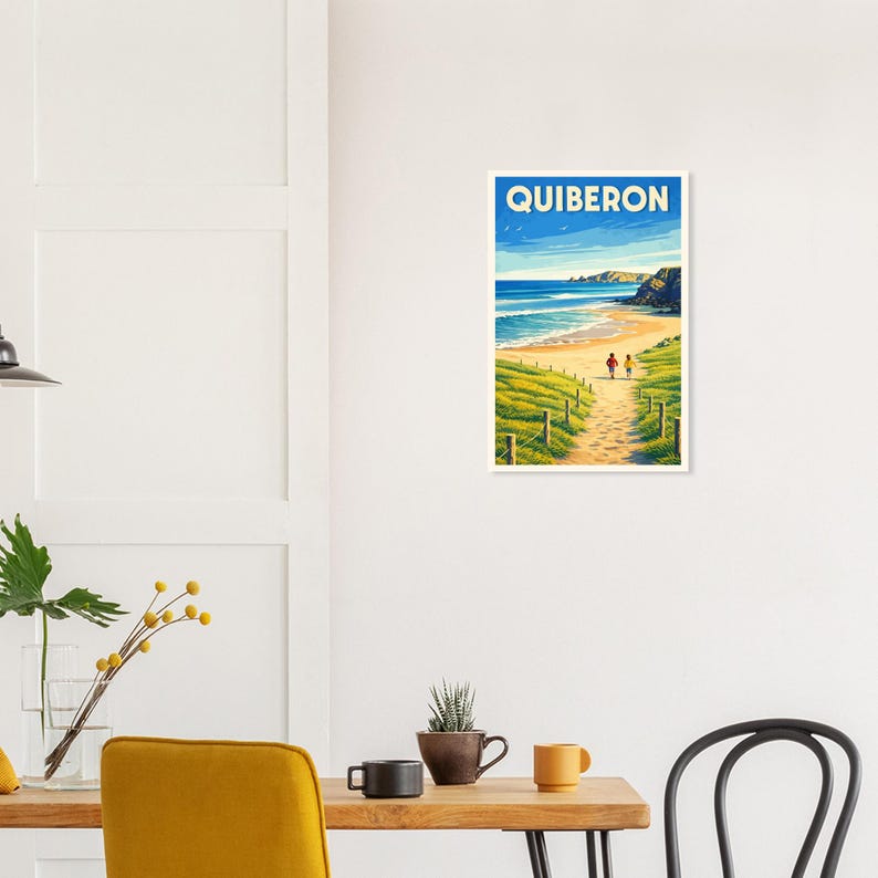 Affiche Quiberon, bord de mer, vue 4