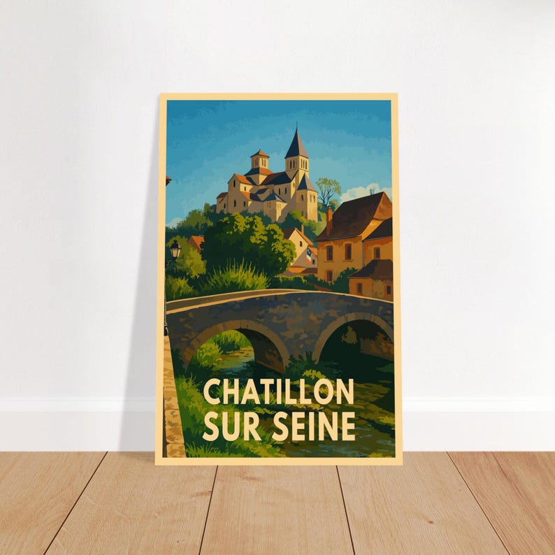 Affiche vintage Châtillon-sur-Seine
