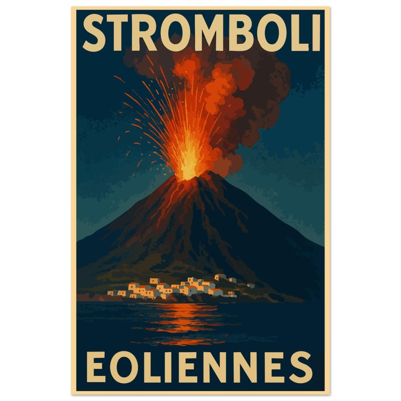 Affiche Le Stromboli, vue 2