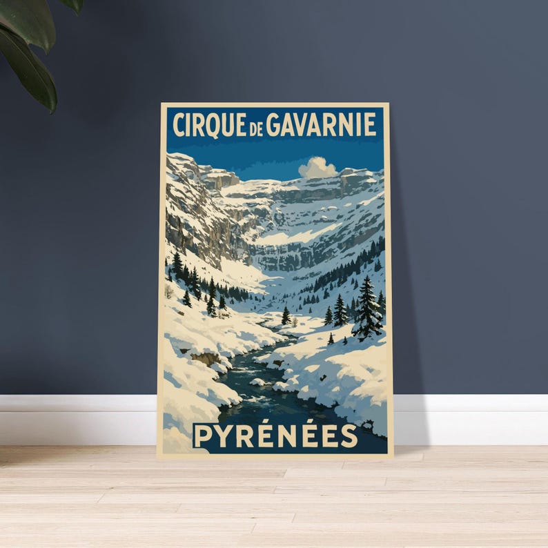 Affiche vintage Le cirque de Gavarnie
