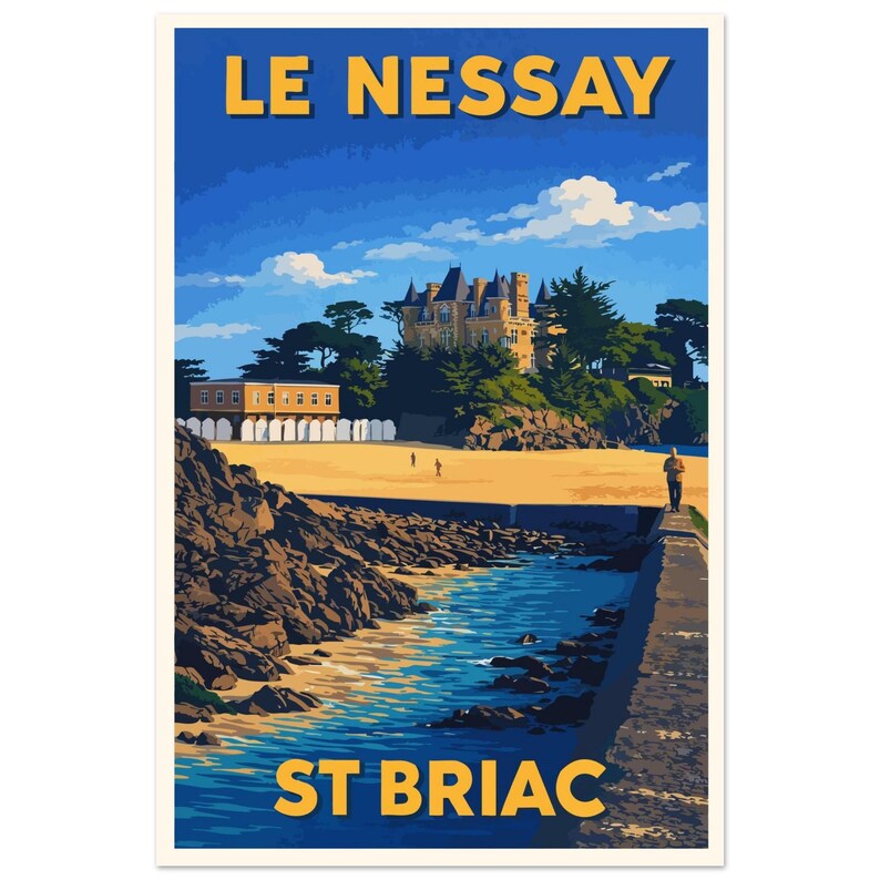 Affiche Le Nessay, Saint-Briac, vue 2