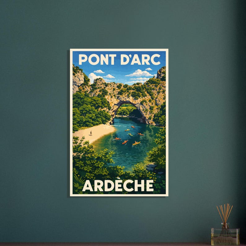 Affiche Le Pont d'Arc, vue 2