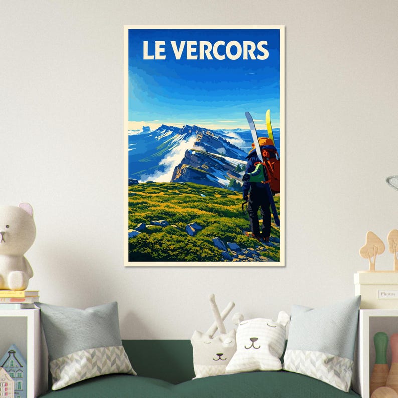Affiche Ski de randonnée dans le Vercors, vue 5