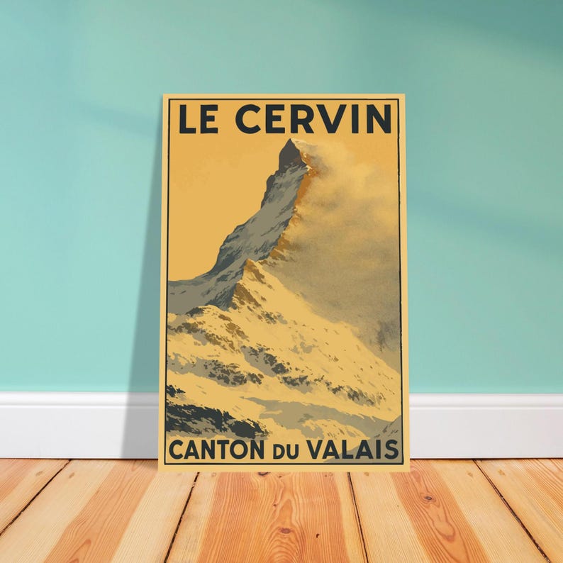 Affiche vintage Le Cervin