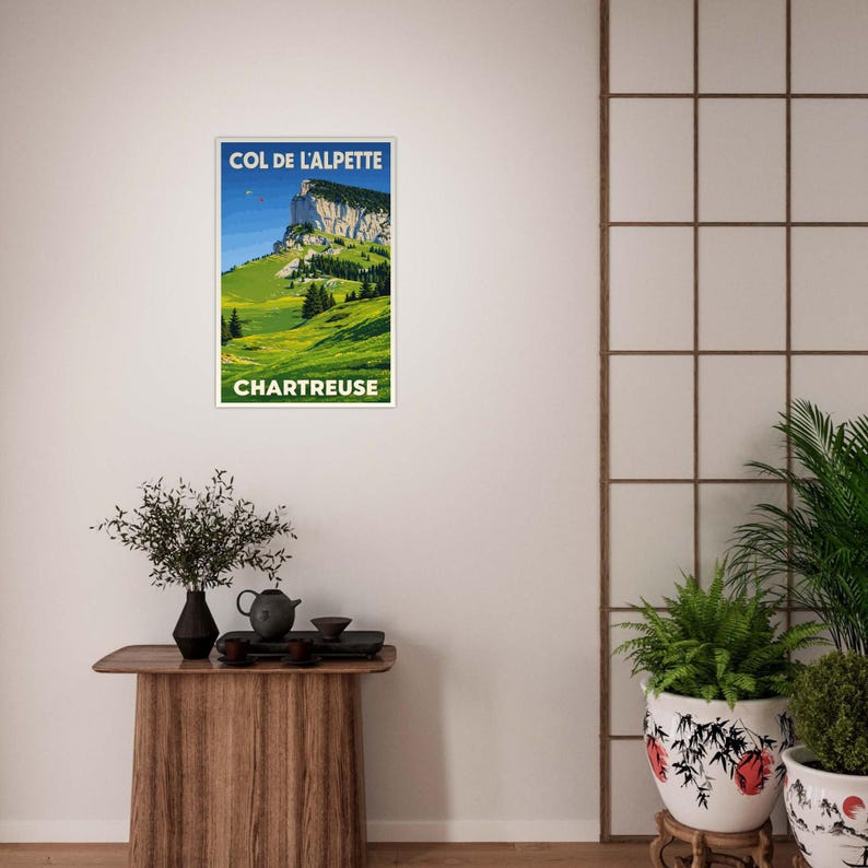 Affiche Le col de l'Alpette, vue 2