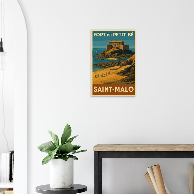 Affiche Saint-Malo, le fort du Petit Bé, vue 5
