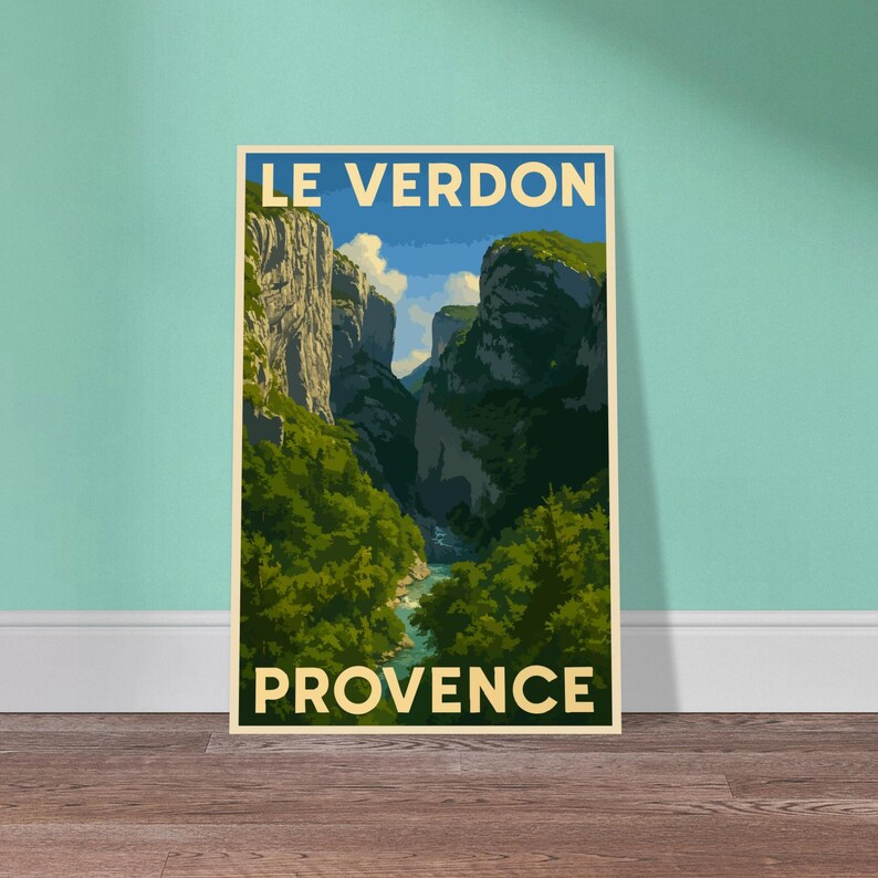 Affiche Les gorges du Verdon, vue 3