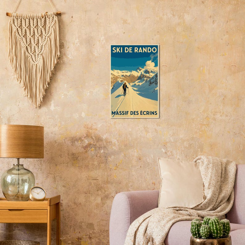 Affiche Ski de randonnée dans les Écrins, vue 3