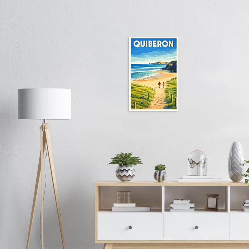 Affiche Quiberon, bord de mer, vue 2