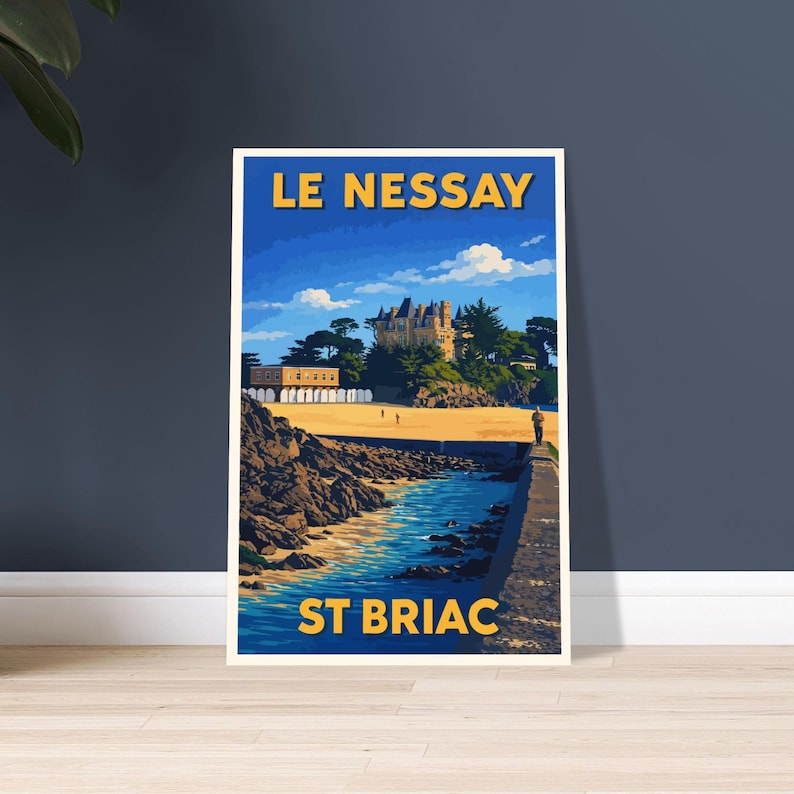 Affiche vintage Le Nessay, Saint-Briac