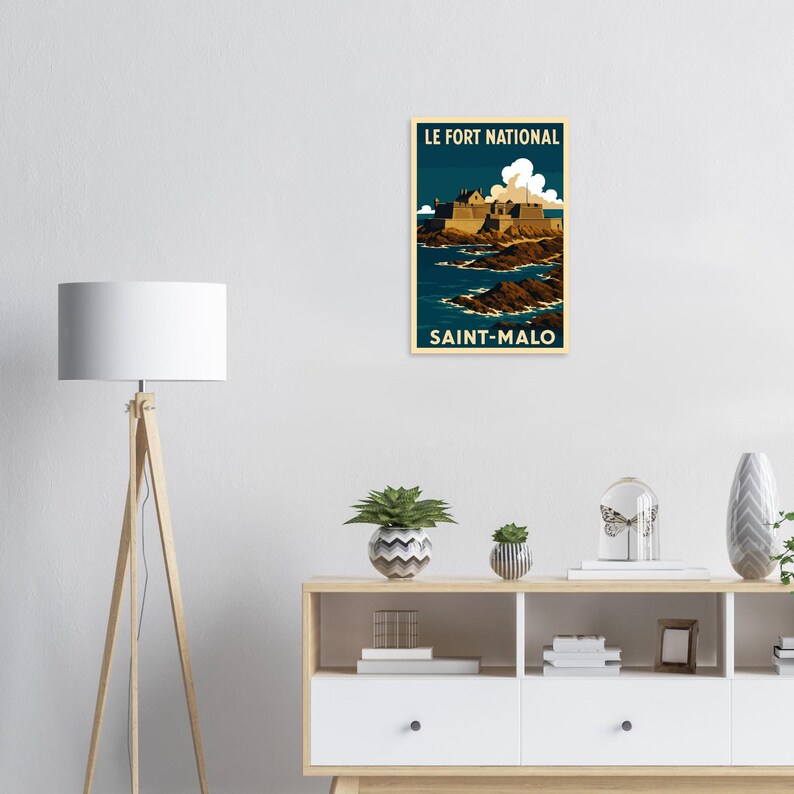 Affiche Saint-Malo, le Fort National, vue 5