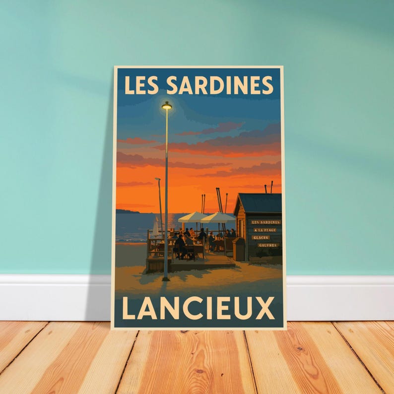 Affiche Les sardines à la plage, vue 2