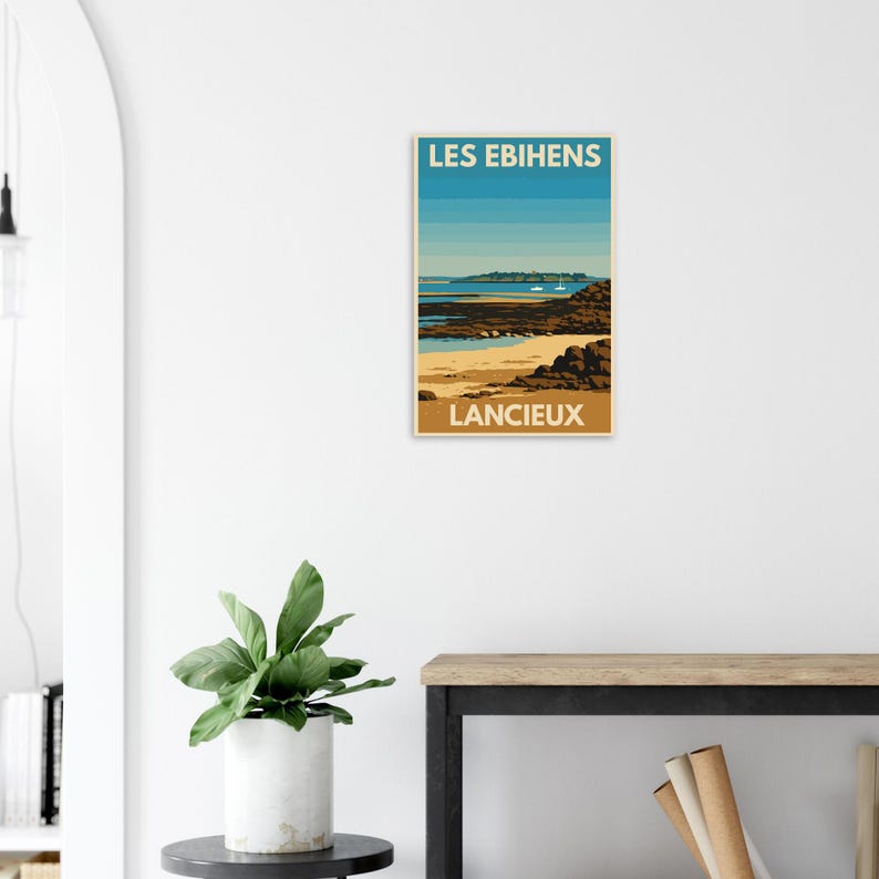 Affiche Les Ébihens depuis Lancieux, vue 4