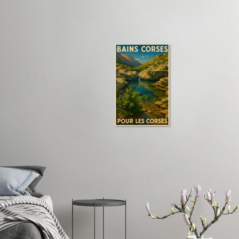 Affiche Bains corses, vue 3