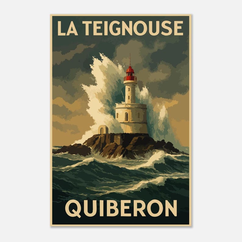 Affiche Le phare de la Teignouse, vue 4
