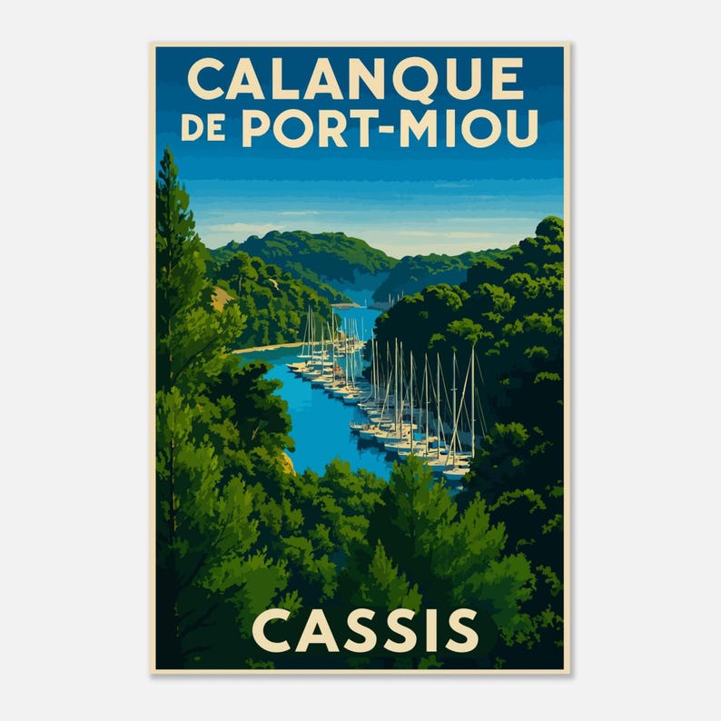 Affiche Port-Miou, Calanques, vue 5