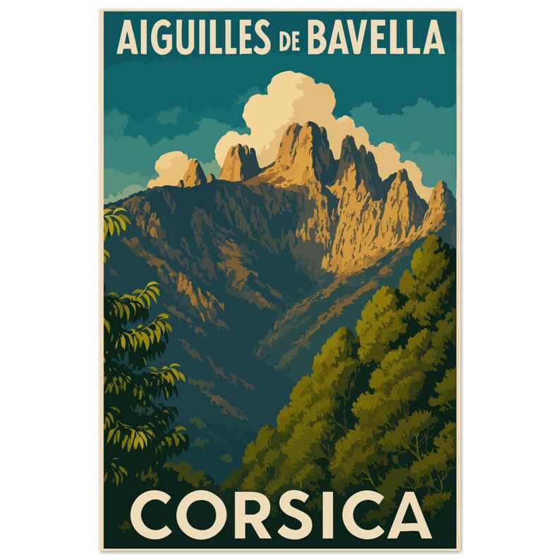 Affiche Les aiguilles de Bavella, vue 3