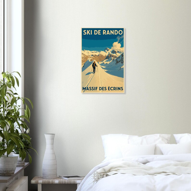 Affiche Ski de randonnée dans les Écrins, vue 2