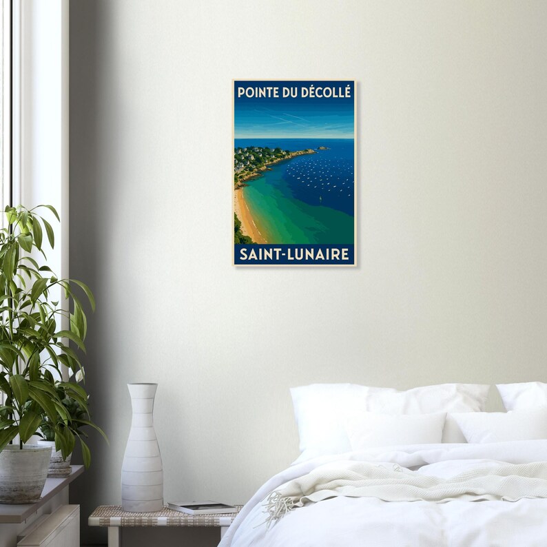 Affiche Saint-Lunaire, la pointe du Décollé, vue 2