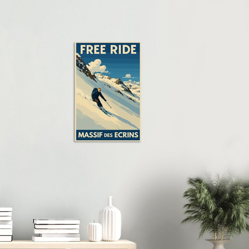 Affiche Freeride dans les Écrins, vue 5