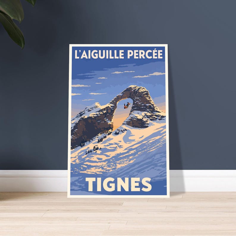 Affiche L'Aiguille Percée, Tignes, vue 5