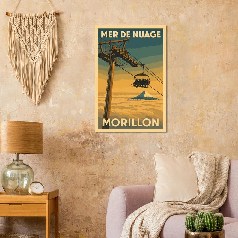 Affiche Mer de nuages à Morillon, vue 5